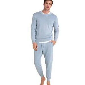 BAREFOOT Dreams mens sweatpants jogger washed denim look